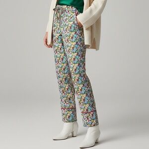 NWOT Boden Multicolor Cotton Chic Floral Pants 4